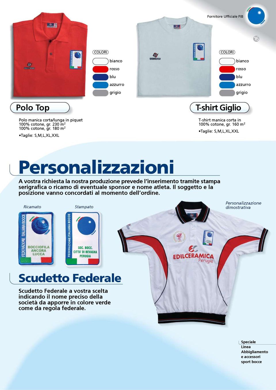 60 m Taglie: S,M,L,XL,XXL Personalizzazioni A vostra richiesta la nostra produzione prevede l inserimento tramite stampa serigrafica o ricamo di eventuale sponsor e nome atleta.