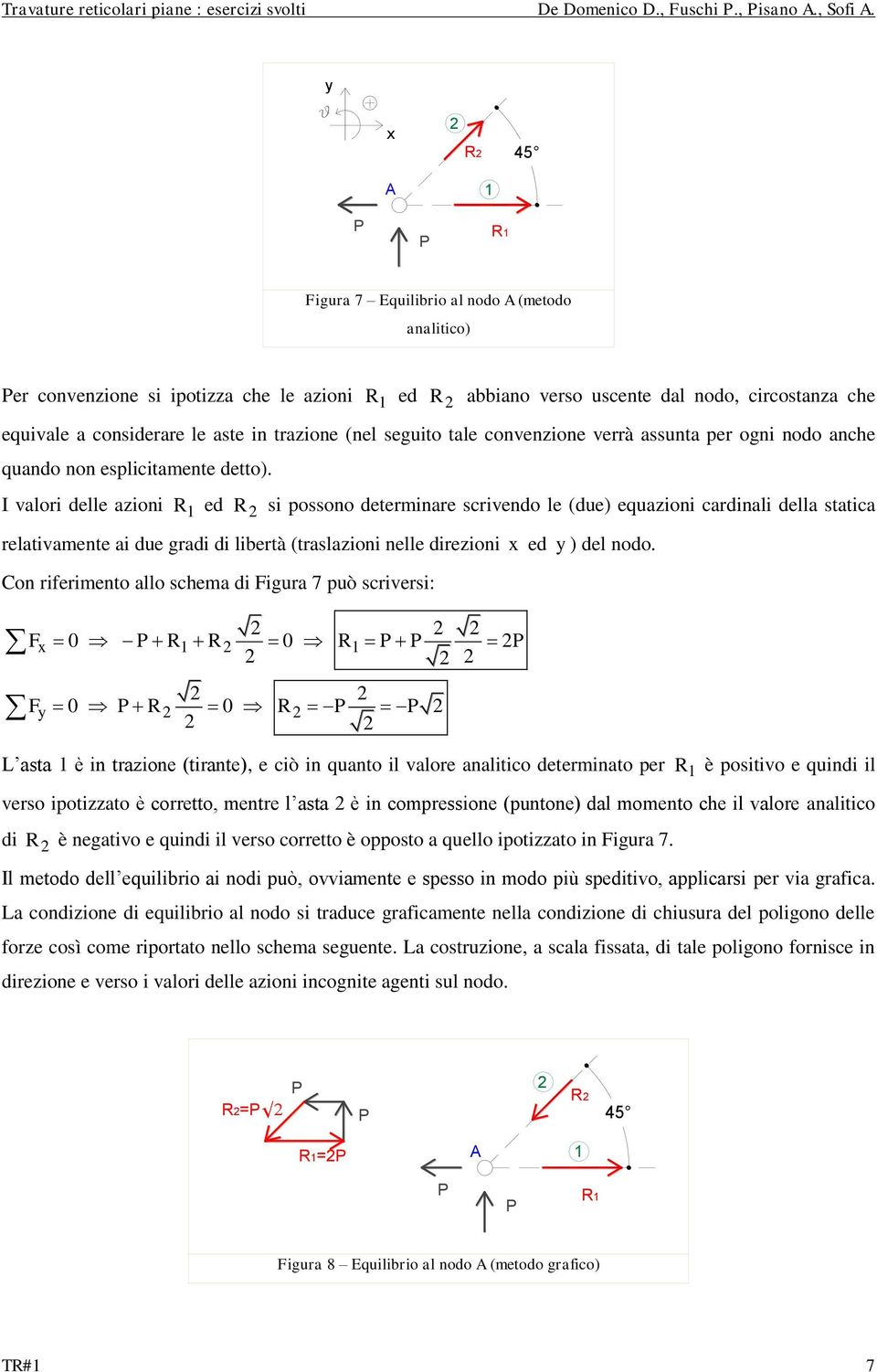 seguito tale convenzione verrà assunta per ogni nodo anche quando non esplicitamente detto).