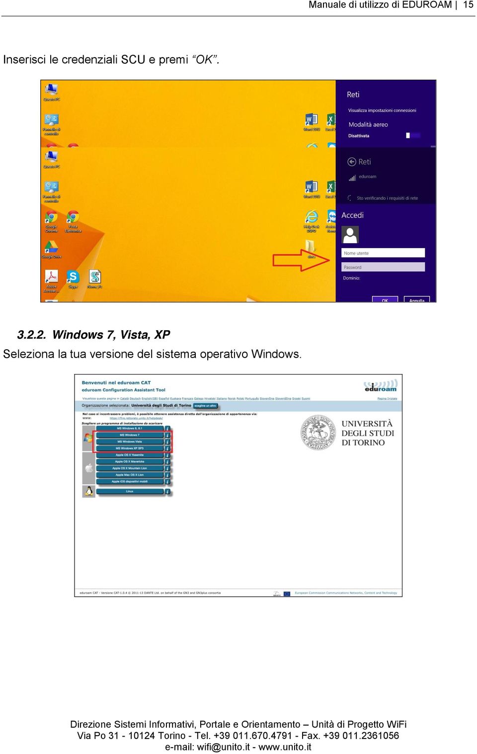 3.2.2. Windows 7, Vista, XP Seleziona