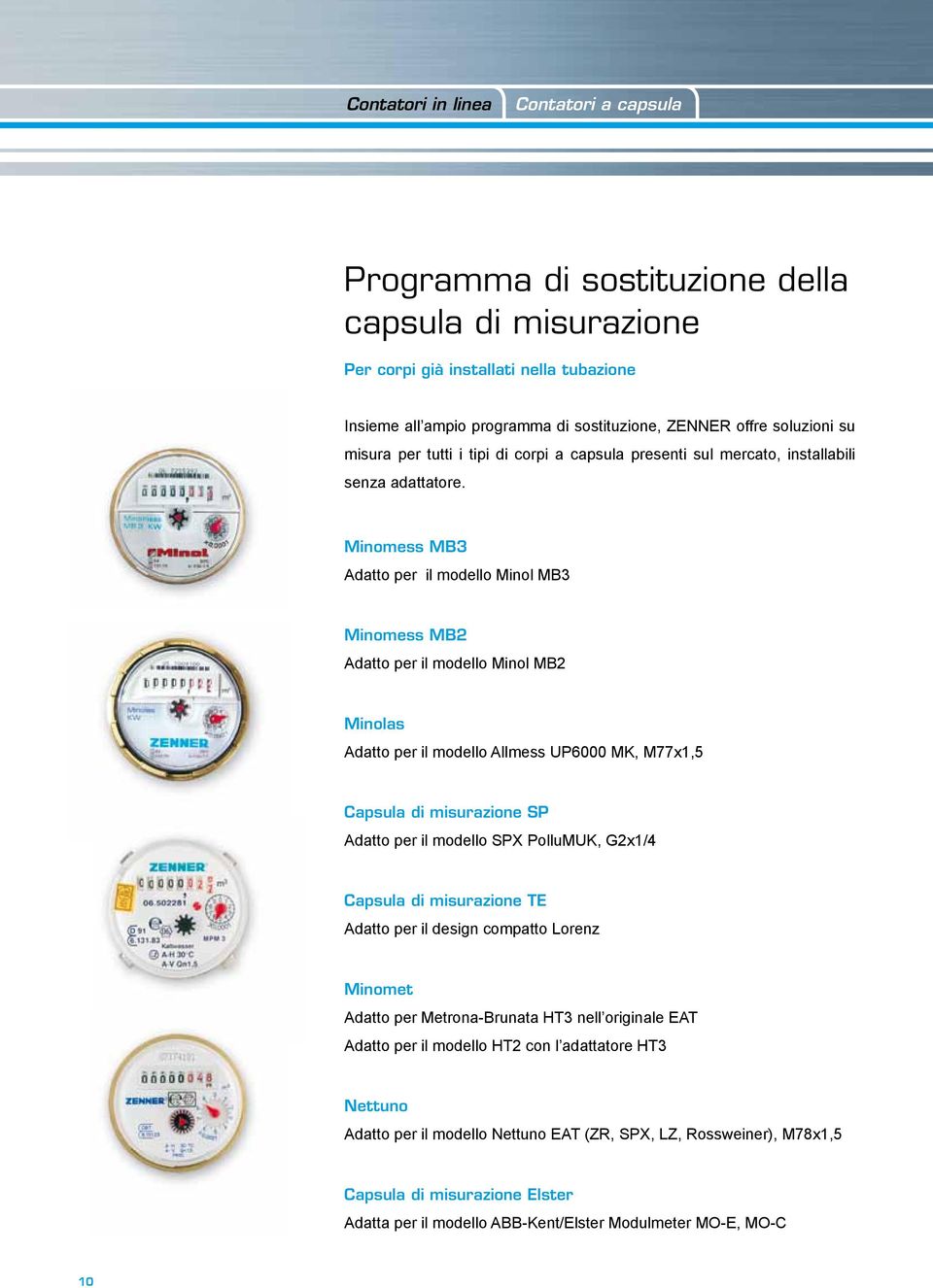 Minomess MB3 Adatto per il modello Minol MB3 Minomess MB2 Adatto per il modello Minol MB2 Minolas Adatto per il modello Allmess UP6000 MK, M77x1,5 Capsula di misurazione SP Adatto per il modello SPX