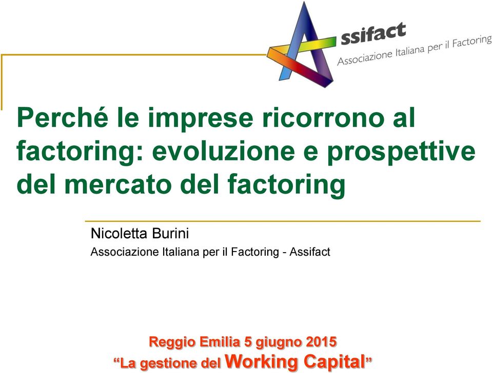 Associazione Italiana per il Factoring - Assifact