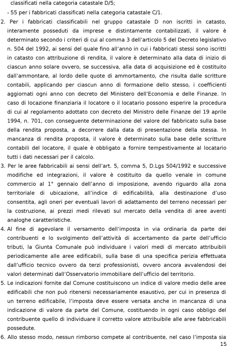 comma 3 dell articolo 5 del Decreto legislativo n.