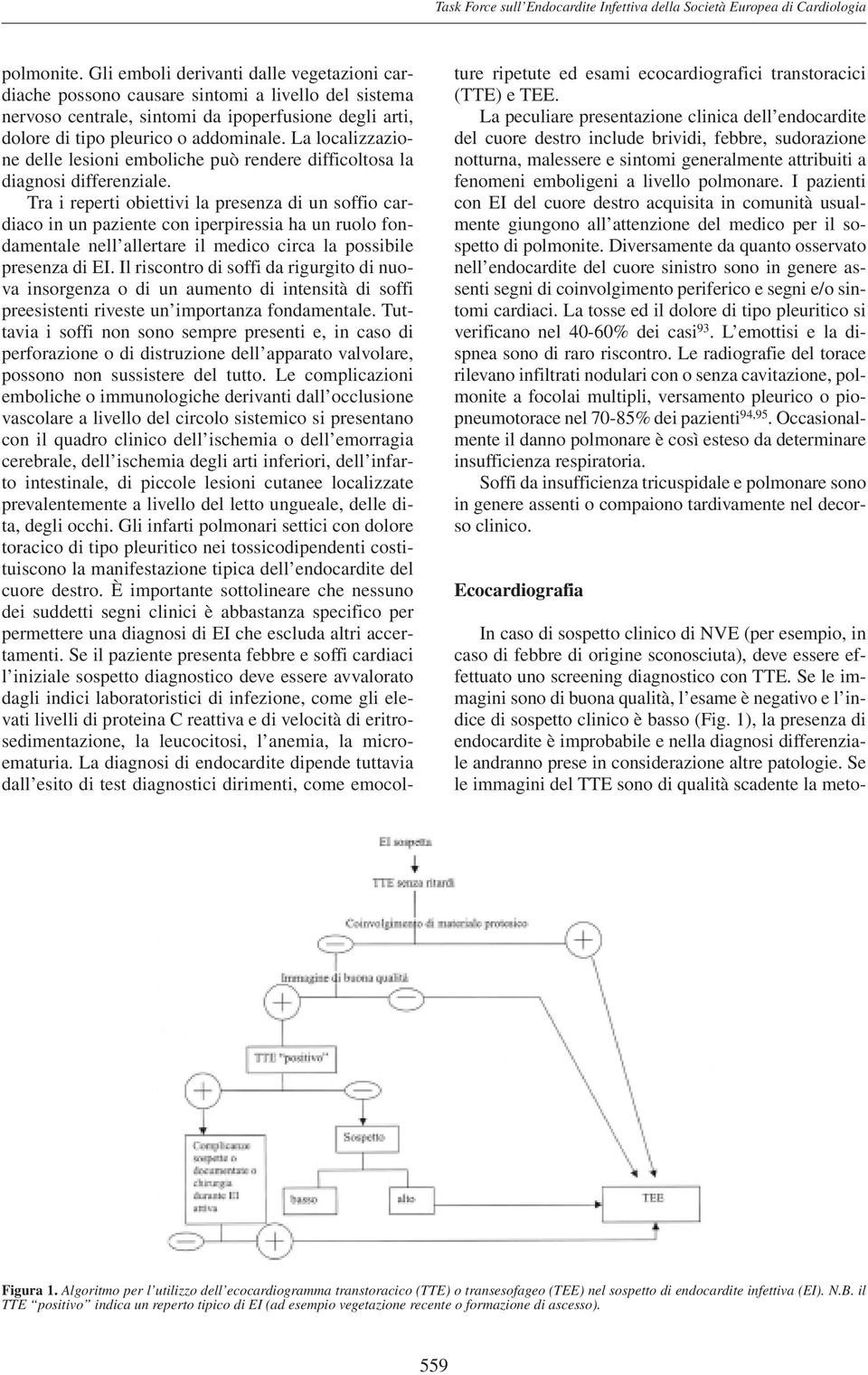 Tra i reperti obiettivi la presenza di un soffio cardiaco in un paziente con iperpiressia ha un ruolo fondamentale nell allertare il medico circa la possibile presenza di EI.