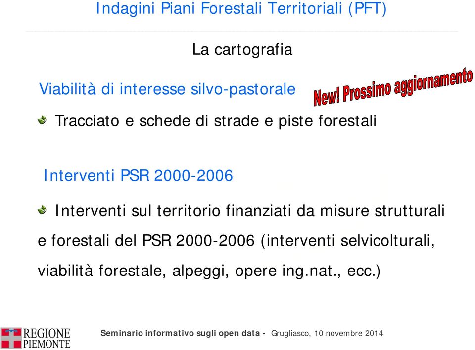 2000-2006 Interventi sul territorio finanziati da misure strutturali e forestali del