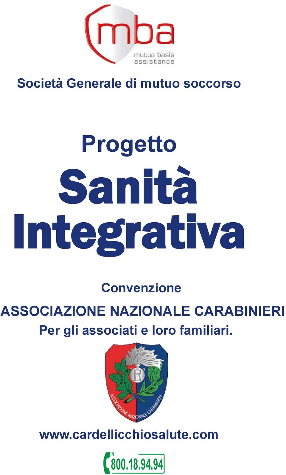 NAZIONALE CARABINIERI Per gli associati e loro