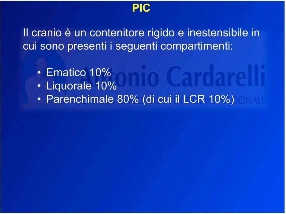 seguenti compartimenti: Ematico 10%