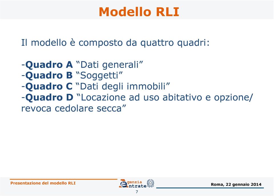 immobili - Quadro D Locazione ad uso abitativo e opzione/