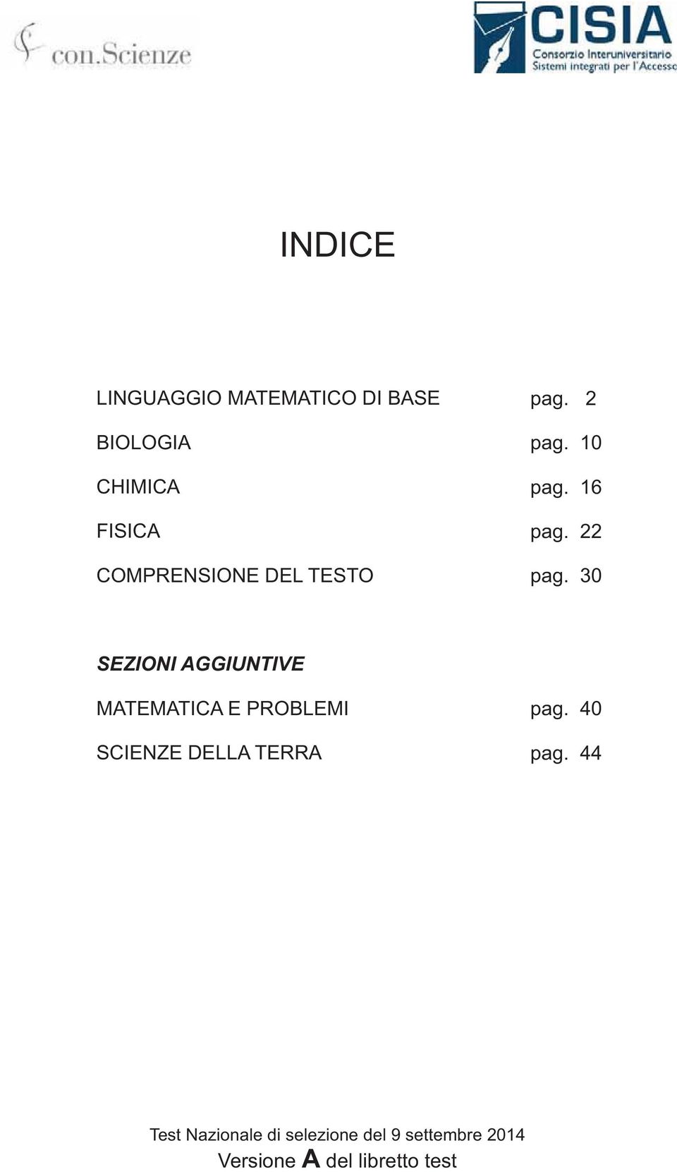 10 pag. 16 pag. 22 pag.