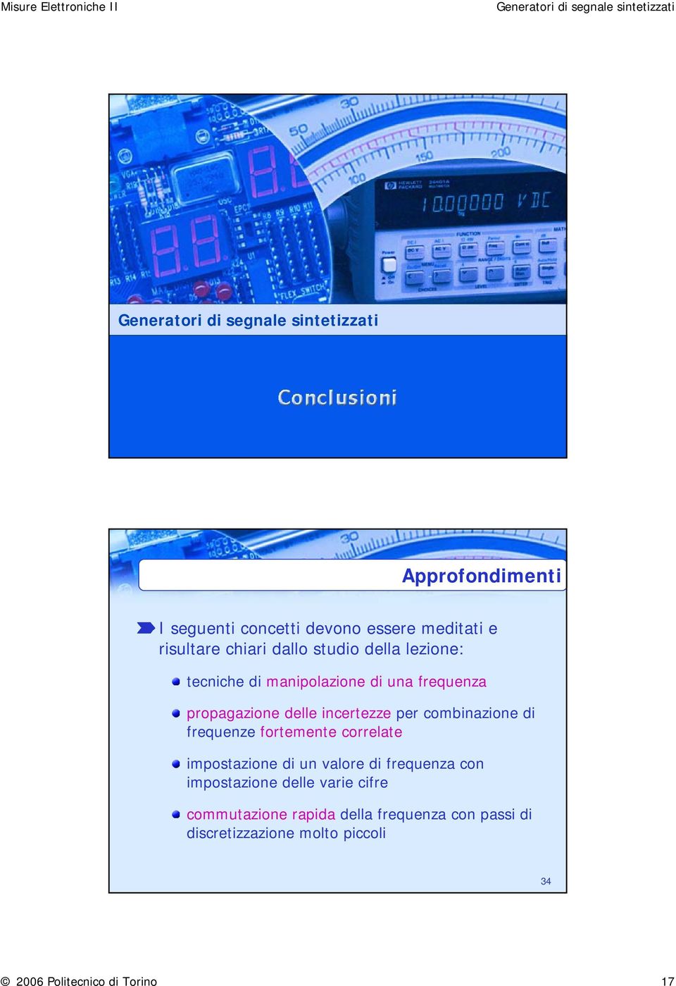 frequenze fortemente correlate impostazione di un valore di frequenza con impostazione delle varie