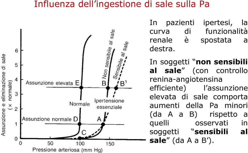 In soggetti non sensibili al sale (con controllo renina-angiotensina efficiente) l