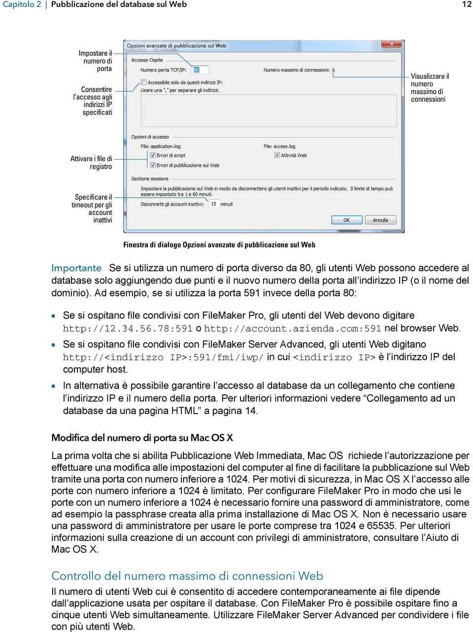 possono accedere al database solo aggiungendo due punti e il nuovo numero della porta all indirizzo IP (o il nome del dominio).