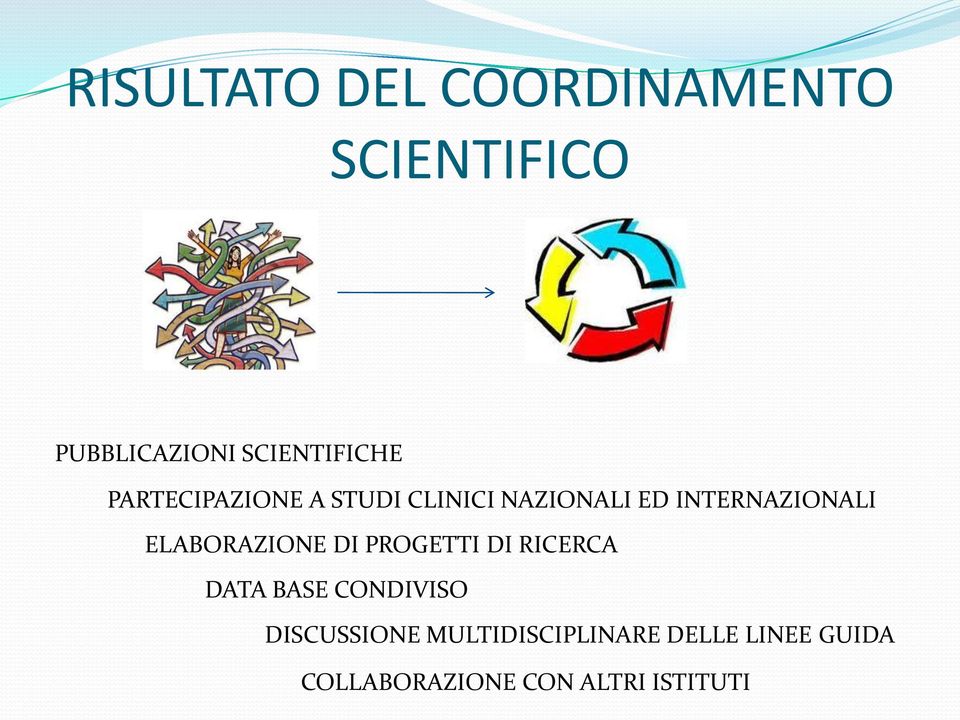 INTERNAZIONALI ELABORAZIONE DI PROGETTI DI RICERCA DATA BASE