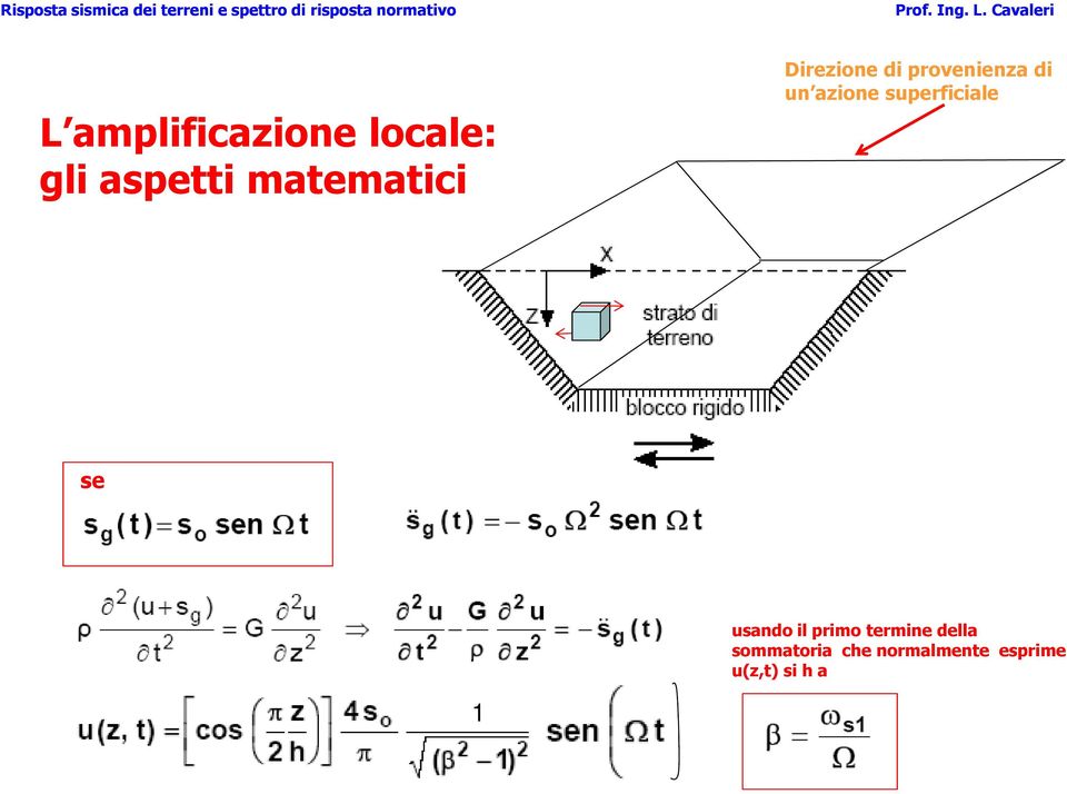 azione superficiale se usando il primo