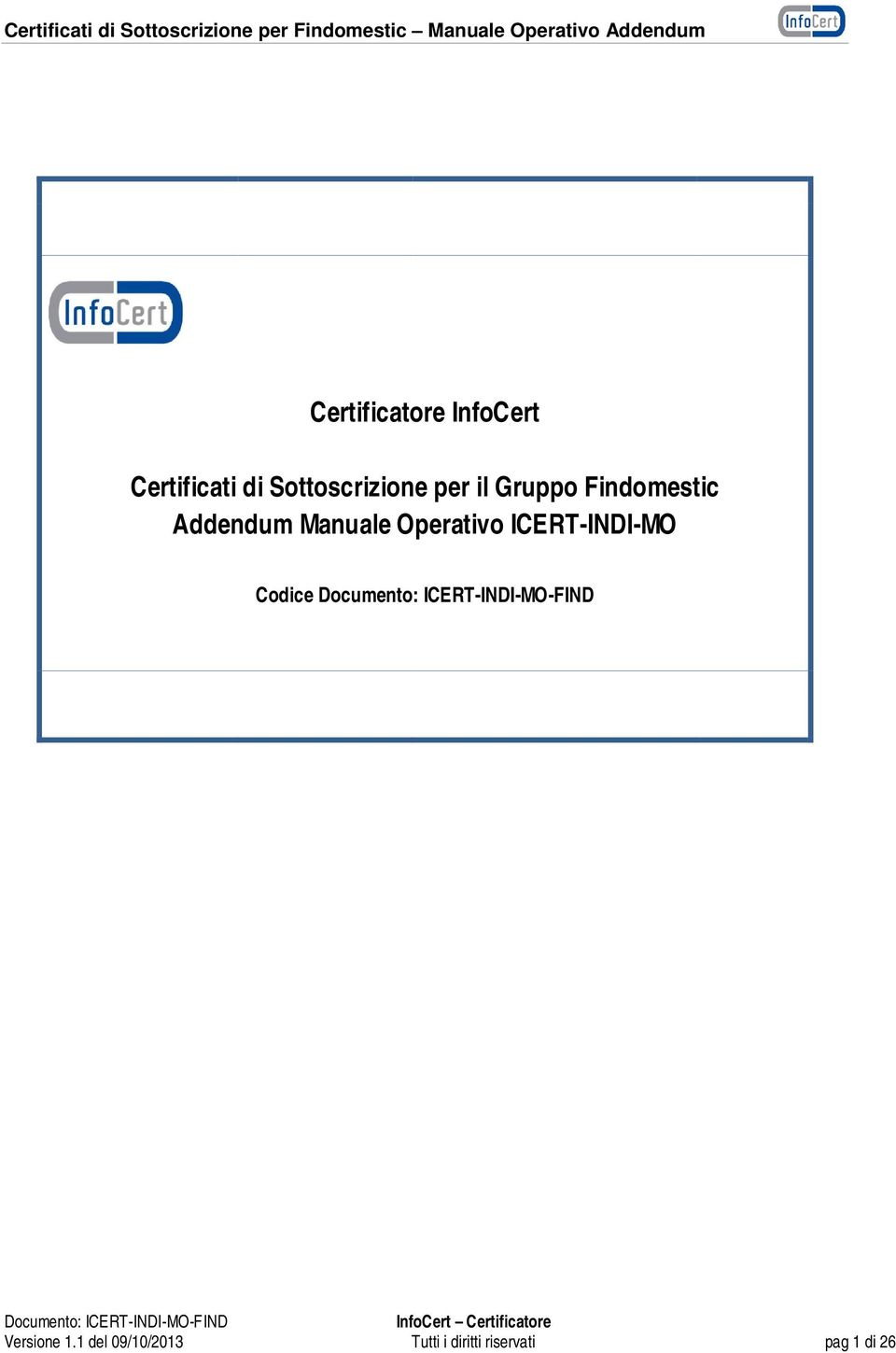 Addendum Manuale Operativo ICERT-INDI-MO Codice