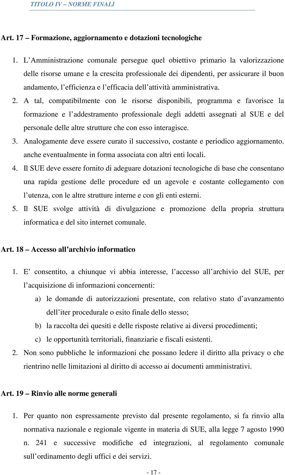 efficacia dell attività amministrativa. 2.