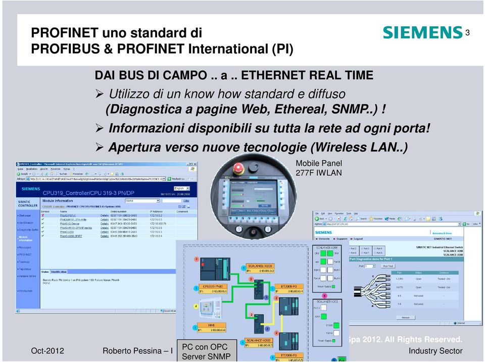 Web, Ethereal, SNMP..)! Informazioni disponibili su tutta la rete ad ogni porta!