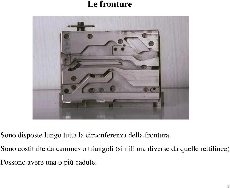 Sono costituite da cammes o triangoli (simili