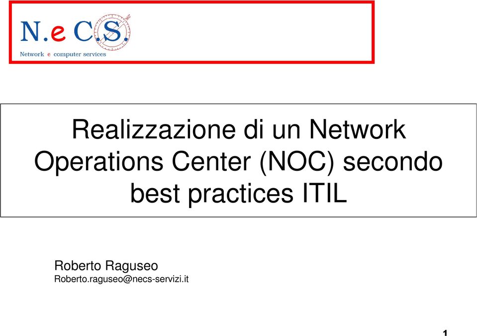 best practices ITIL Roberto