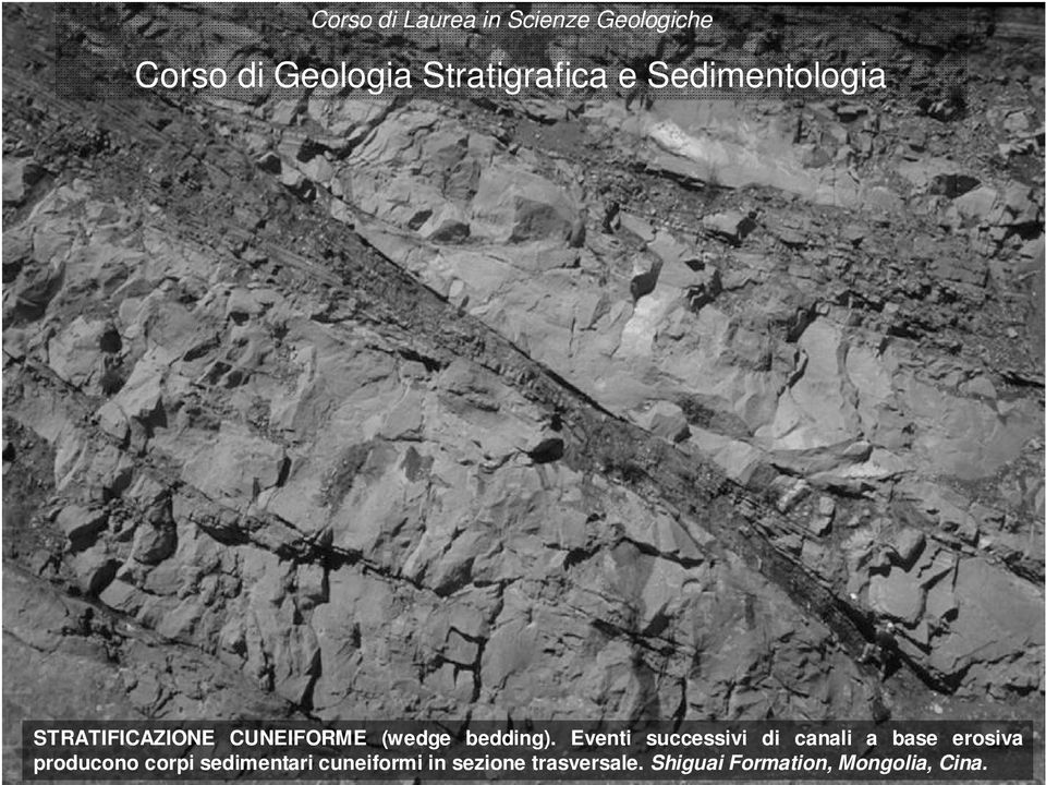 producono corpi sedimentari cuneiformi in