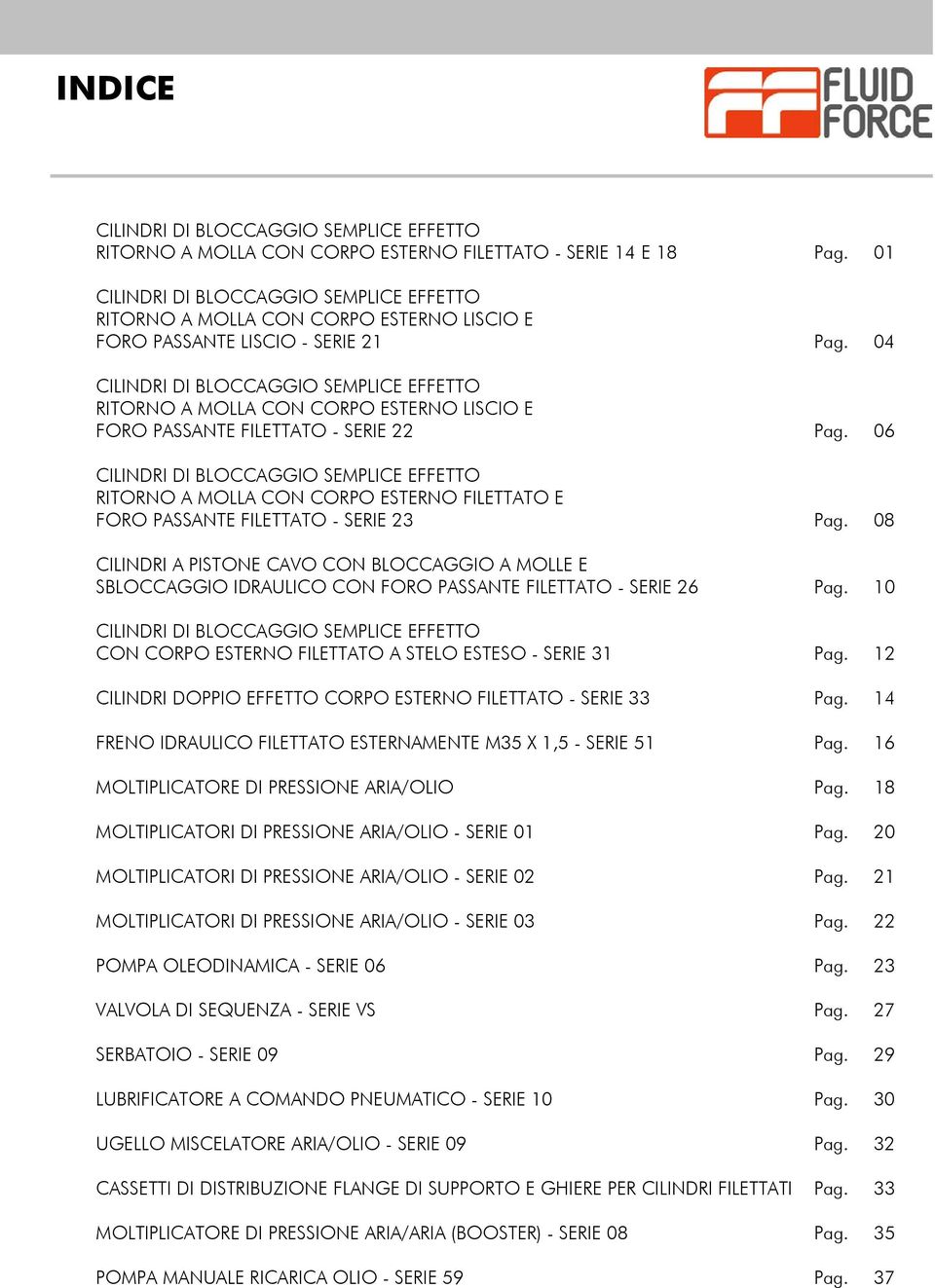 04 CILINDRI DI BLOCCAGGIO SEMPLICE EFFETTO RITORNO A MOLLA CON CORPO ESTERNO LISCIO E FORO PASSANTE FILETTATO - SERIE 22 Pag.