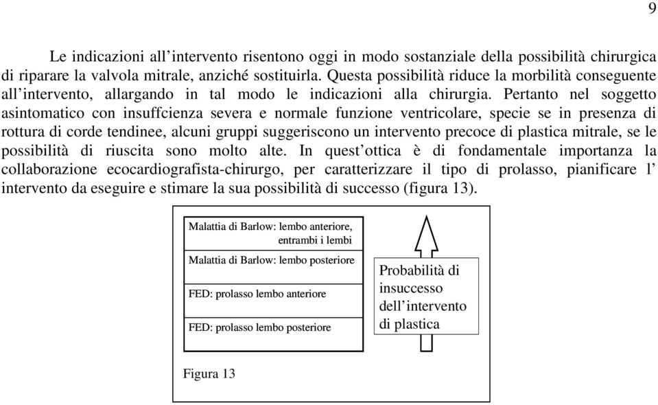 Pertanto nel soggetto asintomatico con insuffcienza severa e normale funzione ventricolare, specie se in presenza di rottura di corde tendinee, alcuni gruppi suggeriscono un intervento precoce di