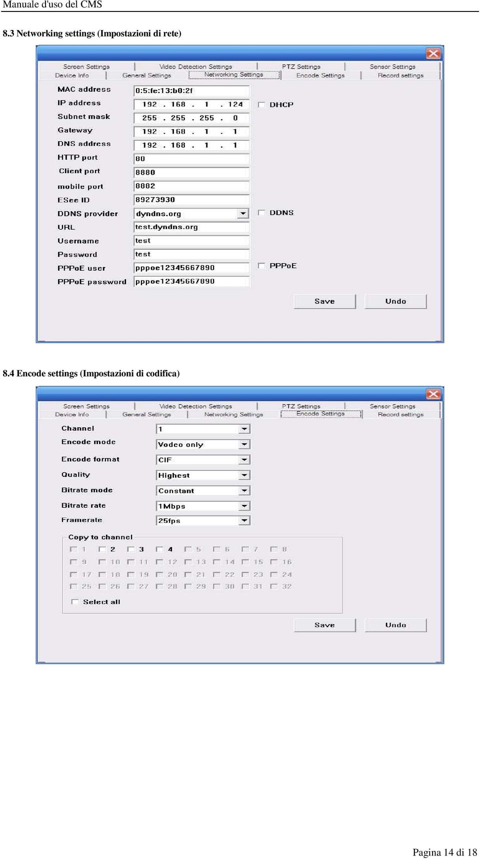 4 Encode settings