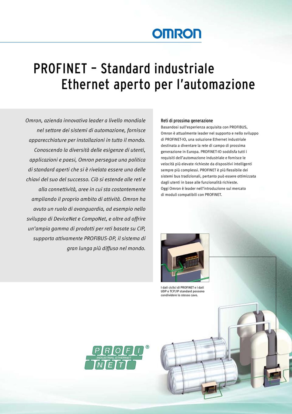 Conoscendo la diversità delle esigenze di utenti, applicazioni e paesi, Omron persegue una politica di standard aperti che si è rivelata essere una delle chiavi del suo del successo.