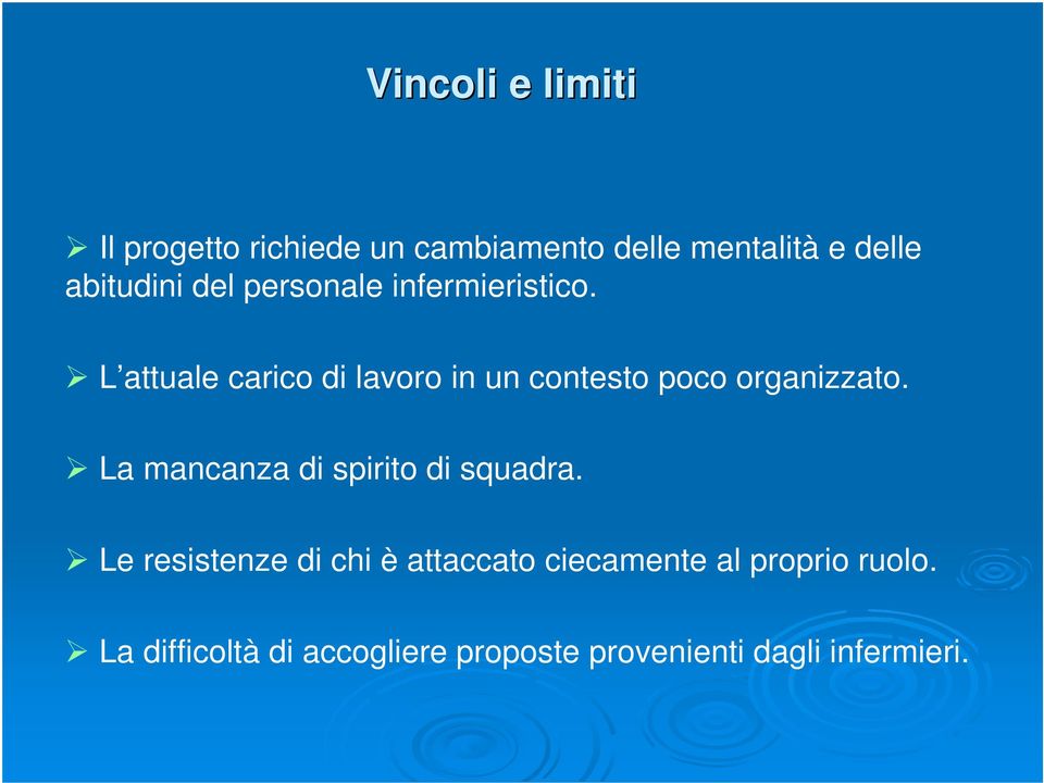 L attuale carico di lavoro in un contesto poco organizzato.