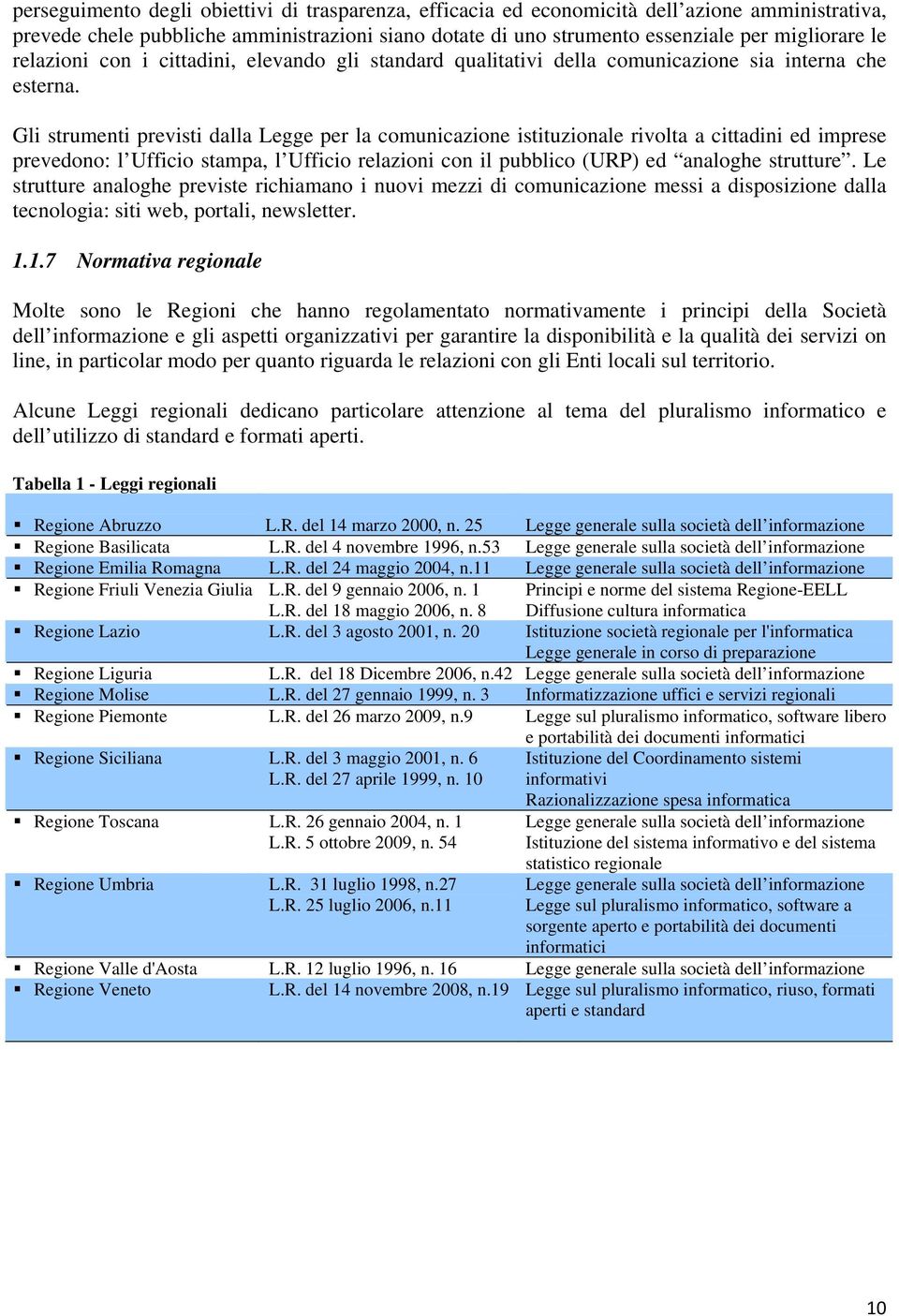 Gli strumenti previsti dalla Legge per la comunicazione istituzionale rivolta a cittadini ed imprese prevedono: l Ufficio stampa, l Ufficio relazioni con il pubblico (URP) ed analoghe strutture.