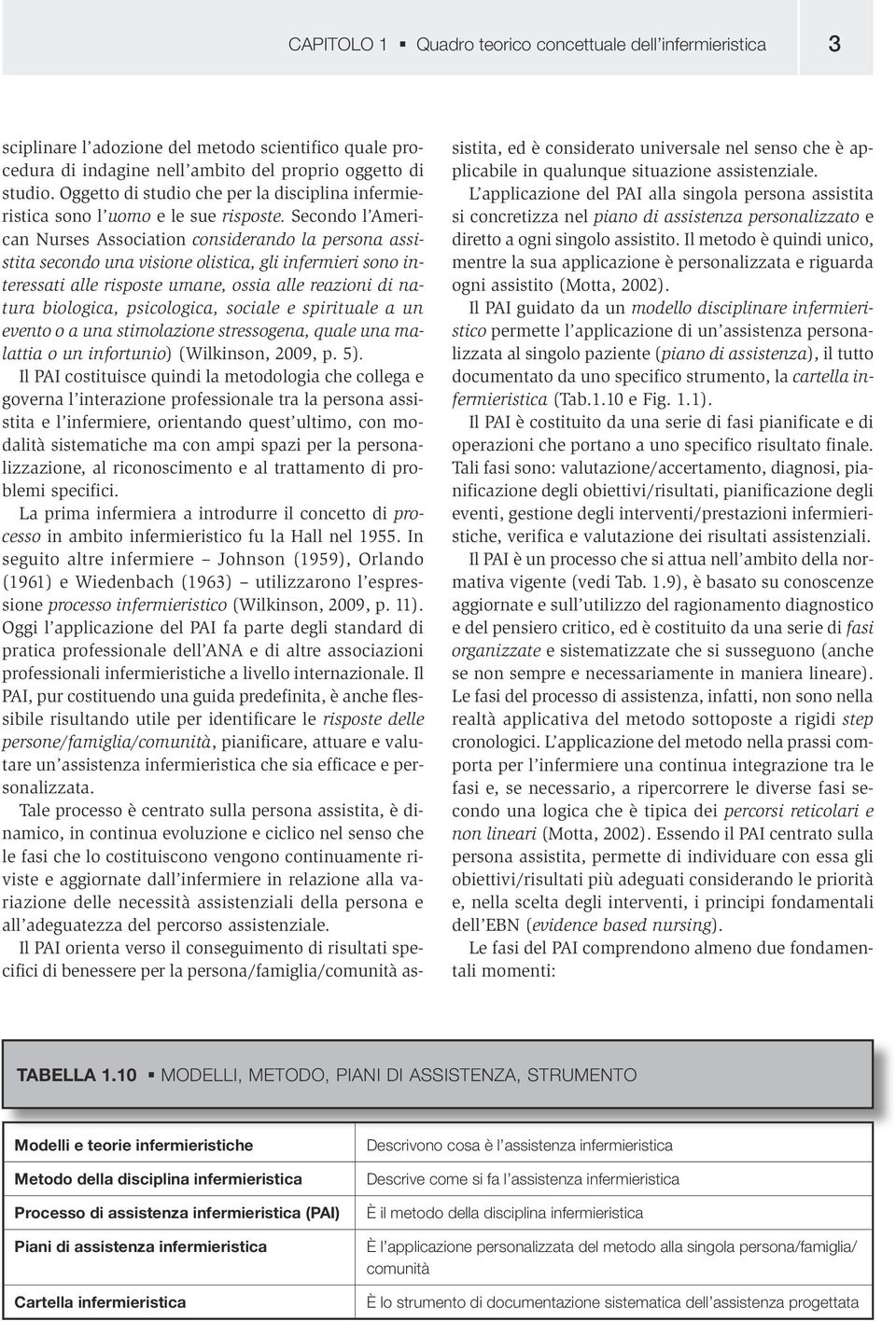 Secondo l American Nurses Association considerando la persona assistita secondo una visione olistica, gli infermieri sono interessati alle risposte umane, ossia alle reazioni di natura biologica,