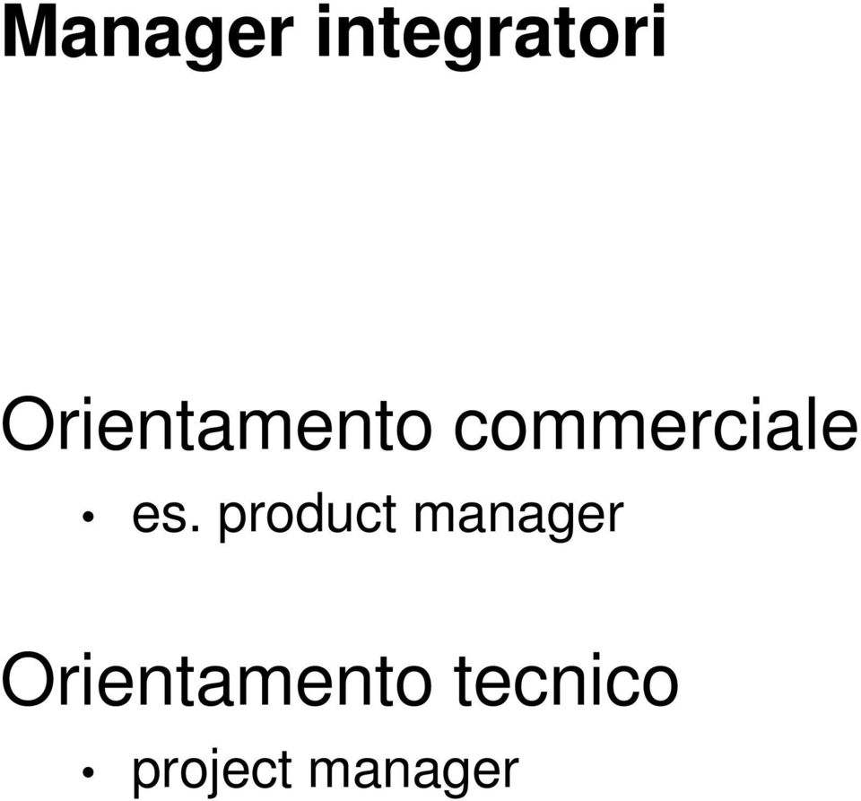 es. product manager