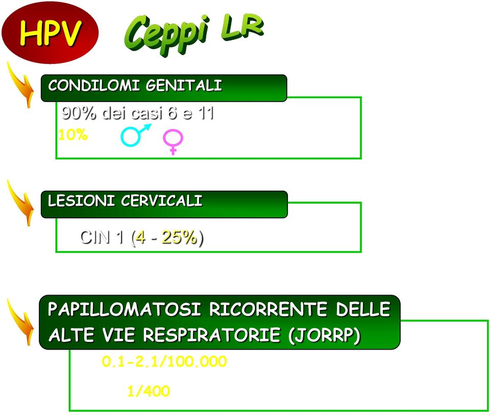 PAPILLOMATOSI RICORRENTE DELLE ( JORRP ) ALTE VIE