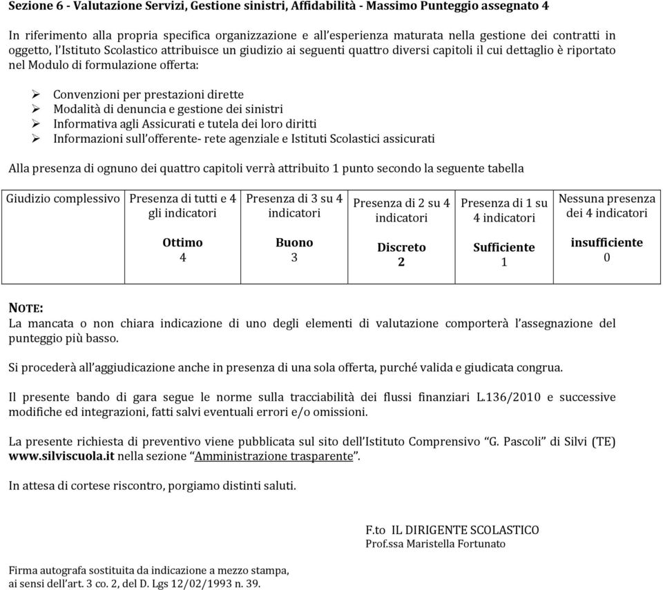 dirette Modalità di denuncia e gestione dei sinistri Informativa agli Assicurati e tutela dei loro diritti Informazioni sull offerente rete agenziale e Istituti Scolastici assicurati Alla presenza di