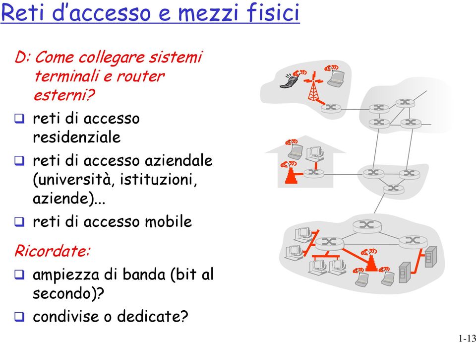 reti di o residenziale reti di o aziendale (università,