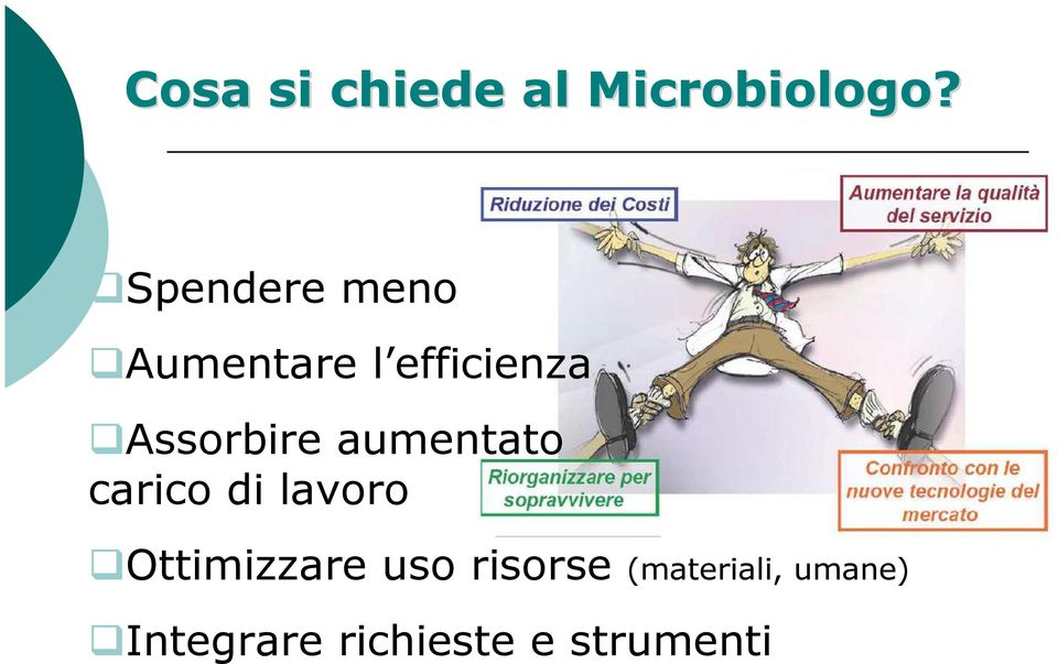 Assorbire aumentato carico di lavoro