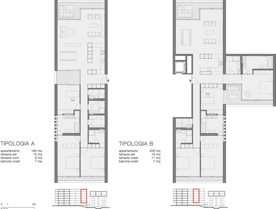 balcone ovest 206 mq 15 mq 11 mq 7 mq ICI UTILI LORDE: ARTAMENTO CONE