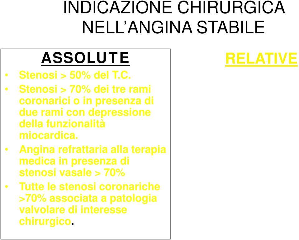 valvolare di interesse chirurgico.