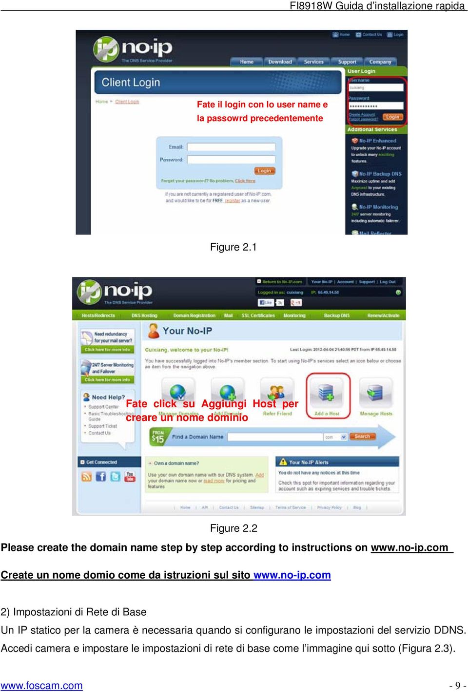 2 Please create the domain name step by step according to instructions on www.no-ip.