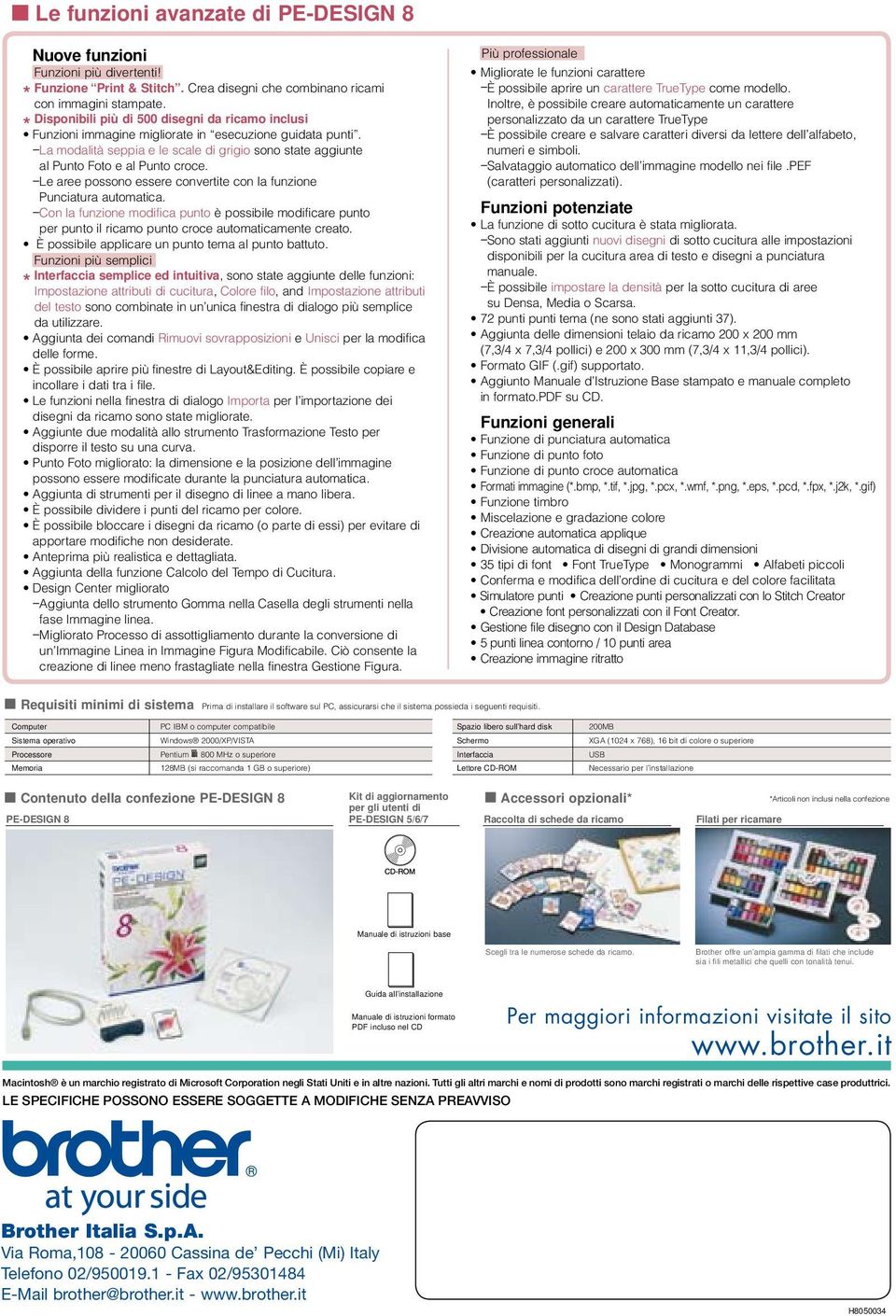 _ La modalità seppia e le scale di grigio sono state aggiunte al Punto Foto e al Punto croce. _ Le aree possono essere convertite con la funzione Punciatura automatica.