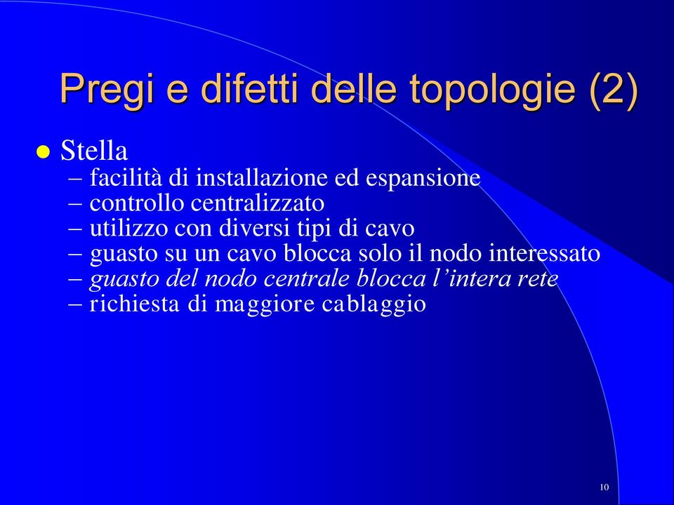 diversi tipi di cavo guasto su un cavo blocca solo il nodo