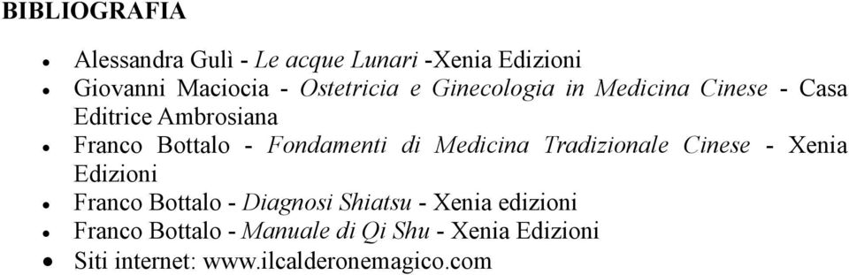 Medicina Tradizionale Cinese - Xenia Edizioni Franco Bottalo - Diagnosi Shiatsu - Xenia