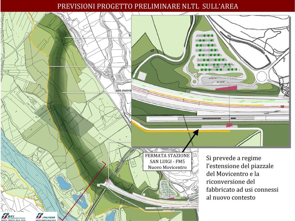 regime l estensione del piazzale del Movicentroe la