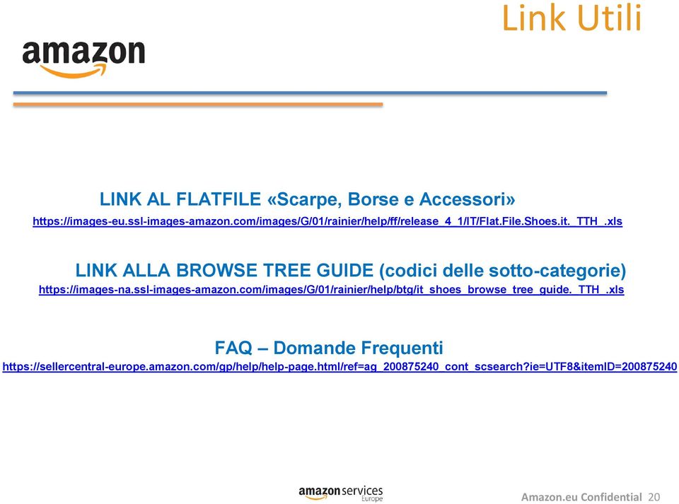xls LINK ALLA BROWSE TREE GUIDE (codici delle sotto-categorie) https://images-na.ssl-images-amazon.