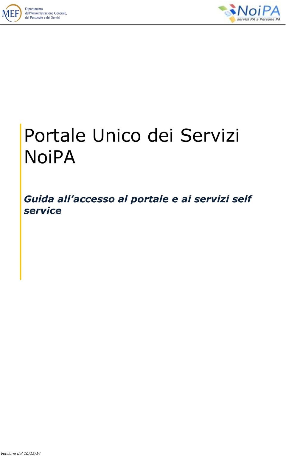 portale e ai servizi self