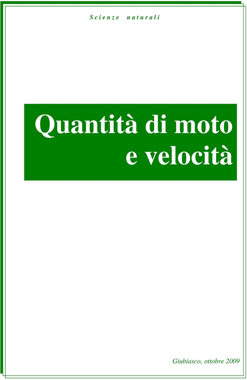 di moto e velocità