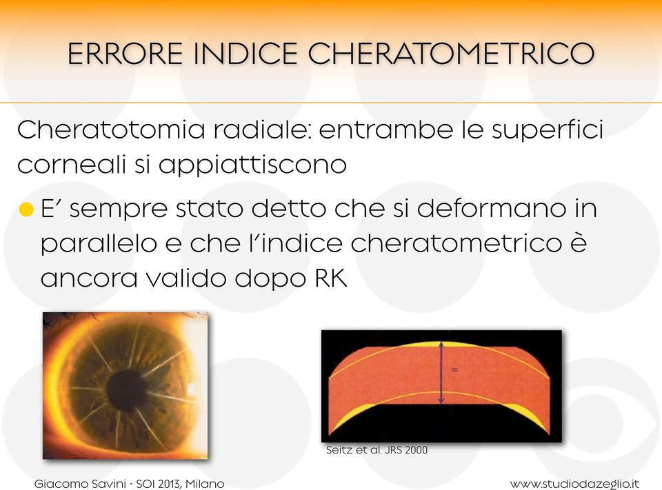 stato detto che si deformano in parallelo e che l indice