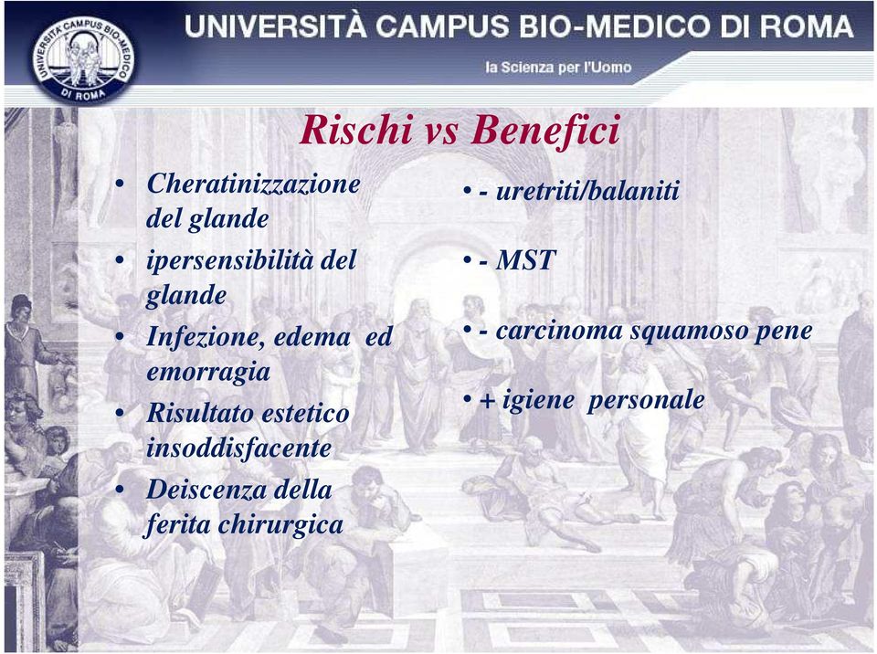 insoddisfacente Deiscenza della ferita chirurgica Rischi vs