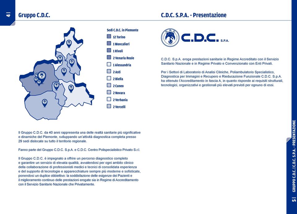 alisi Cliniche, Poliambulatorio Specialistico, Diagnostica per Immagini e Recupero e Rieducazione Funzionale C.D.C. S.p.A.