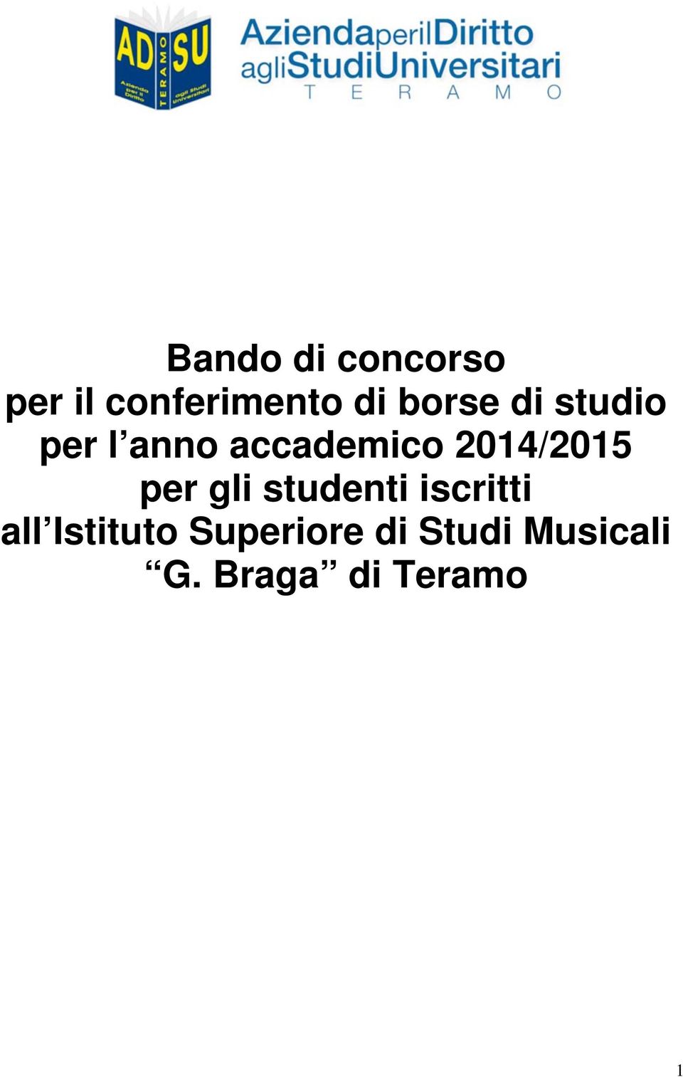 2014/2015 per gli studenti iscritti all