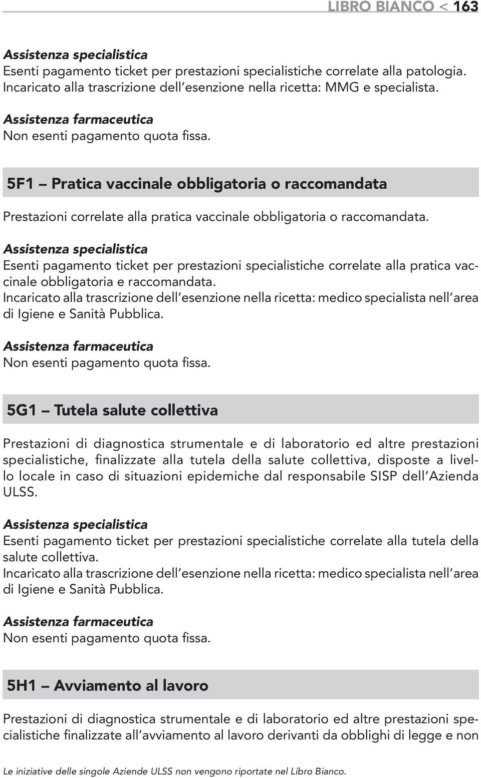 Esenti pagamento ticket per prestazioni specialistiche correlate alla pratica vaccinale obbligatoria e raccomandata.